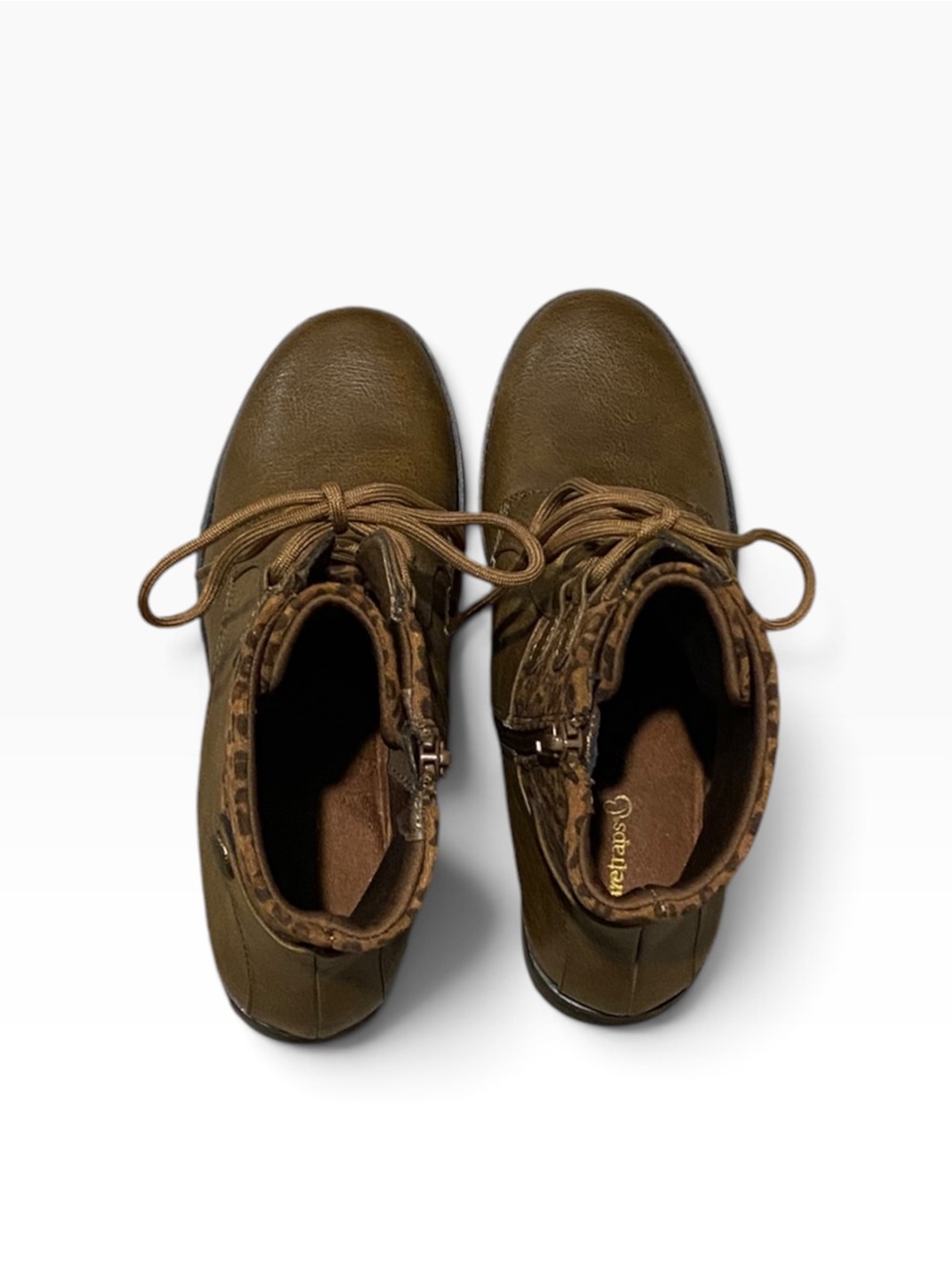 Baretraps ankle boots combining an olive brown/cognac - Picture 8 of 9
